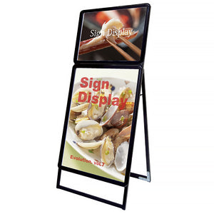 ポスターグリップスタンド看板コンビ 屋内用 A2A1片面 ブラック PGSKC-A2A1KB