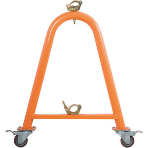 キャスター付単管バリケード黄色