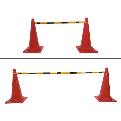 PVC製伸縮式コーンバー(青白)