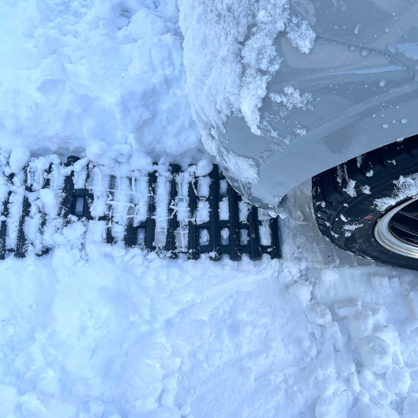 雪道脱出!緊急脱出用スタックラダー W210xL600mm