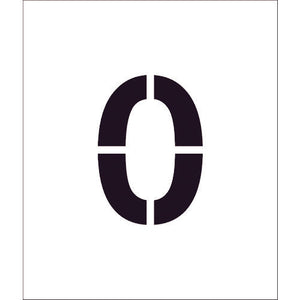 吹付けプレート ステンシル 文字高100 数字0
