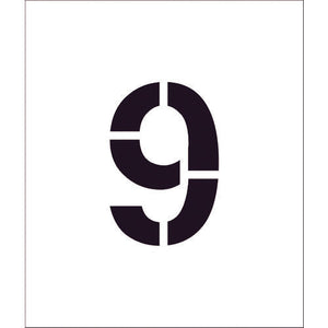 吹付けプレート ステンシル 文字高300 数字9