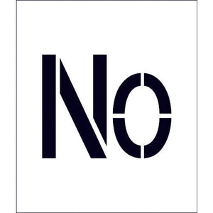 吹付けプレート ステンシル 文字高300 NO