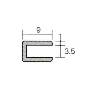 アルミコ型ジョイナー 3.5CC×3000 シルバー