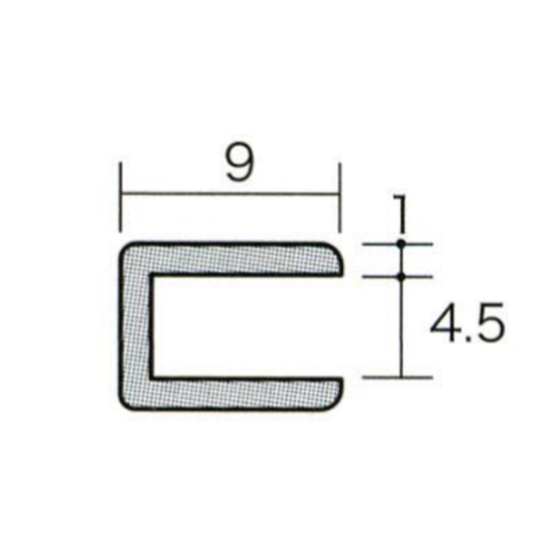 アルミコ型ジョイナー 4.5CC×3000 シルバー