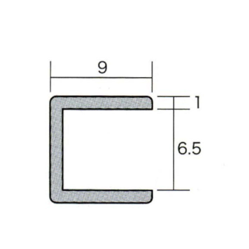 アルミコ型ジョイナー 6.5CC×3M シルバー
