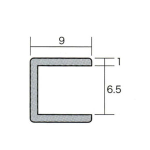 アルミコ型ジョイナー 6.5CC×3M シルバー