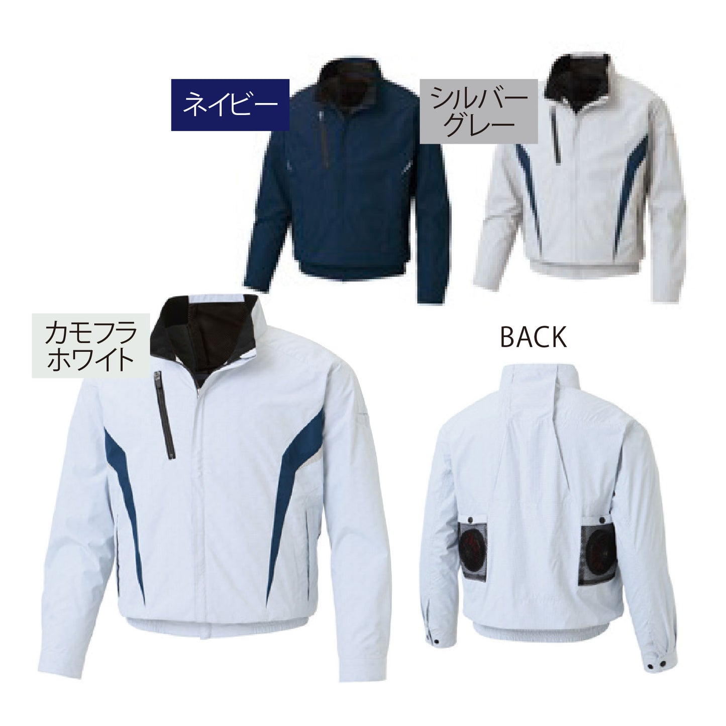 チタン加工長袖ブルゾン KF101