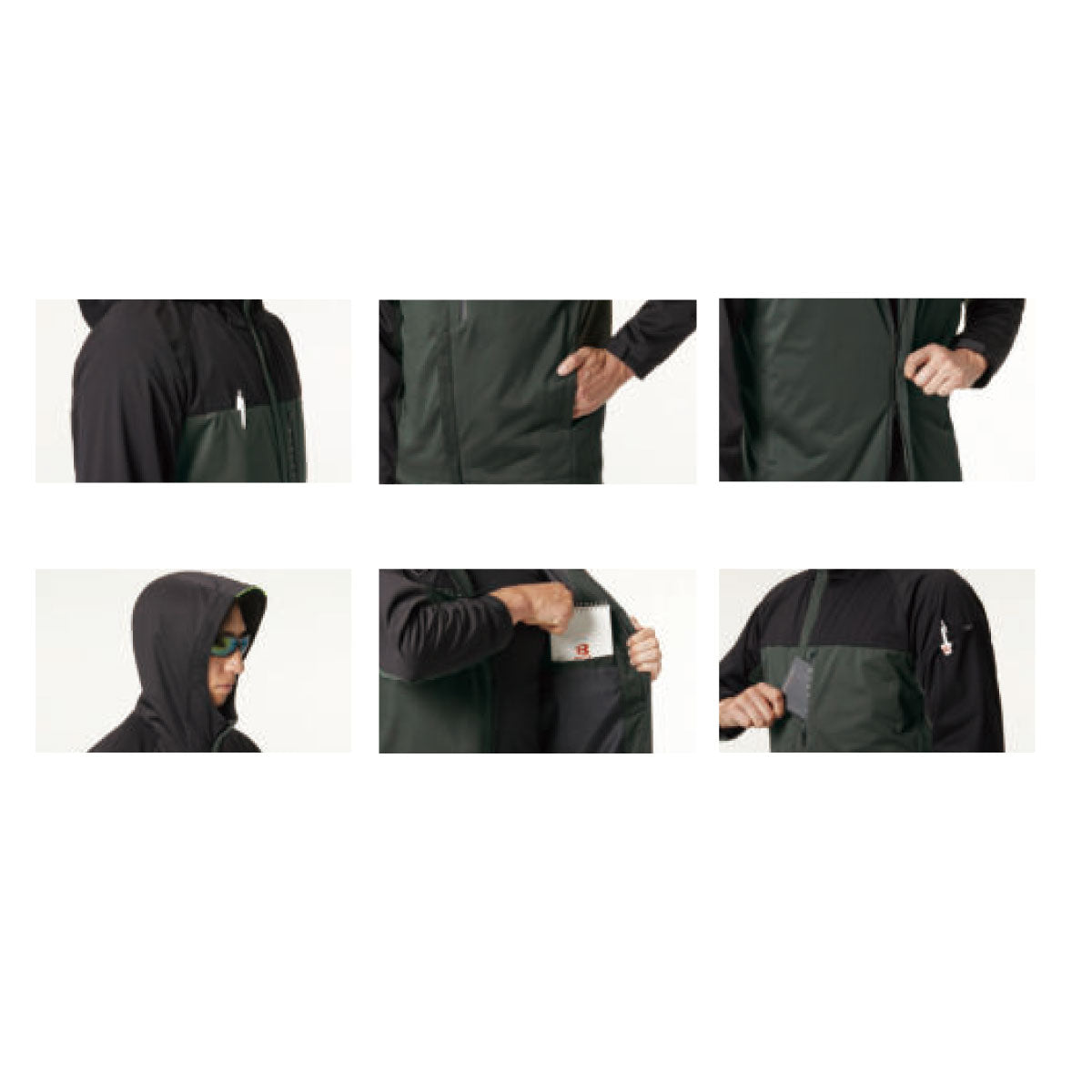 BURTLE ストレッチパーカ アッシュグレー