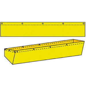 ダンプトラック濁水落下防止カバー10tワイド用 無地