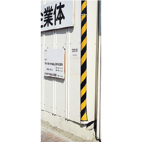 コーナークッション 緑/白 H2000×W200