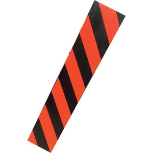 蛍光コーナーガード オレンジ/黒