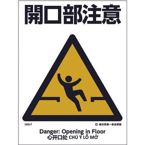 建災防統一標識 4ヶ国語(日・英・中・ベトナム) UDL-7