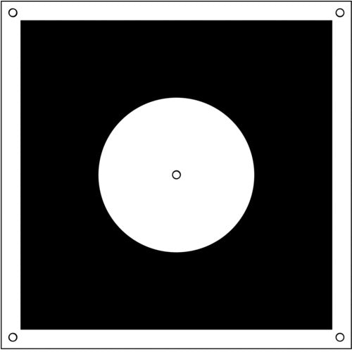 ドローン用対空標識丸型