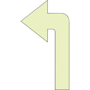 蓄光矢印ステッカー 左折