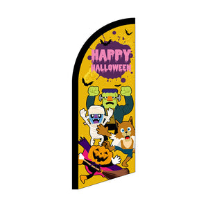 セイルバナーミニ HAPPY HALLOWEEN キャラ黄 No.40131 W710×H1960