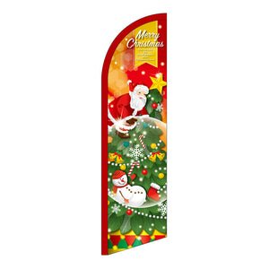 セイルバナー小 MerryChristmas スノードーム No.25838 W710×H2660