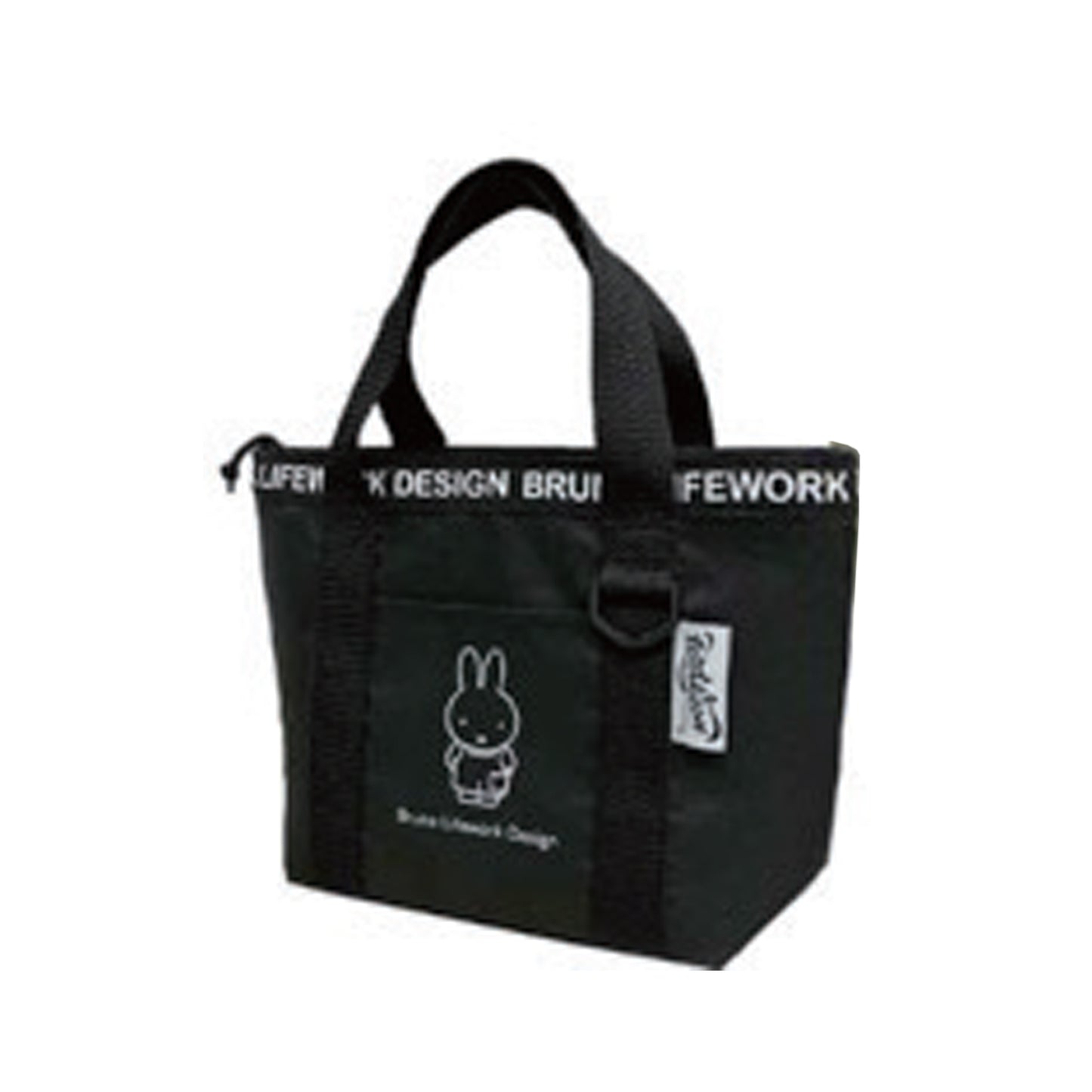 ミッフィー保冷ミニトートバック ブラック