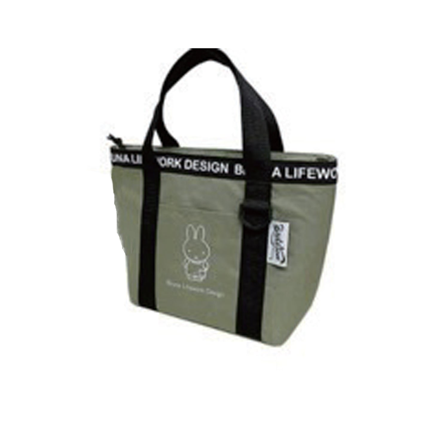 ミッフィー保冷ミニトートバック カーキ