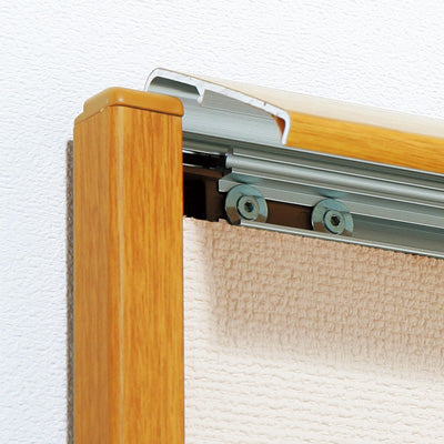 アルモード 掲示ボード 6702 木目ナチュラル 屋内用 W2100×H1200 マグネットクロス仕様 6702WD