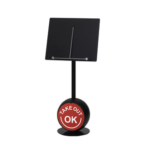 メニューサイン CS-420 ブラック メニュー押さえ付き