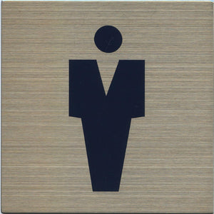 サインプレート ステンレス タイプB ST-B 003【男性マーク】