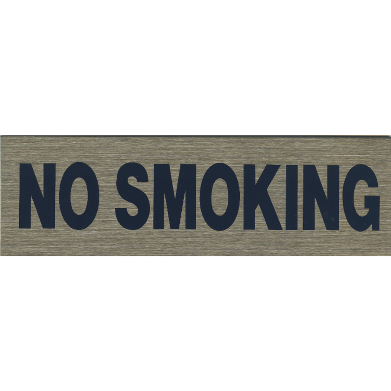 サインプレート ステンレス タイプC ST-C 001【NO SMOKING】