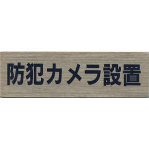 サインプレート ステンレス タイプC ST-C 008【防犯カメラ設置】