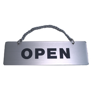 サインプレート ステンレス タイプE ST-E 004【OPEN/CLOSE】