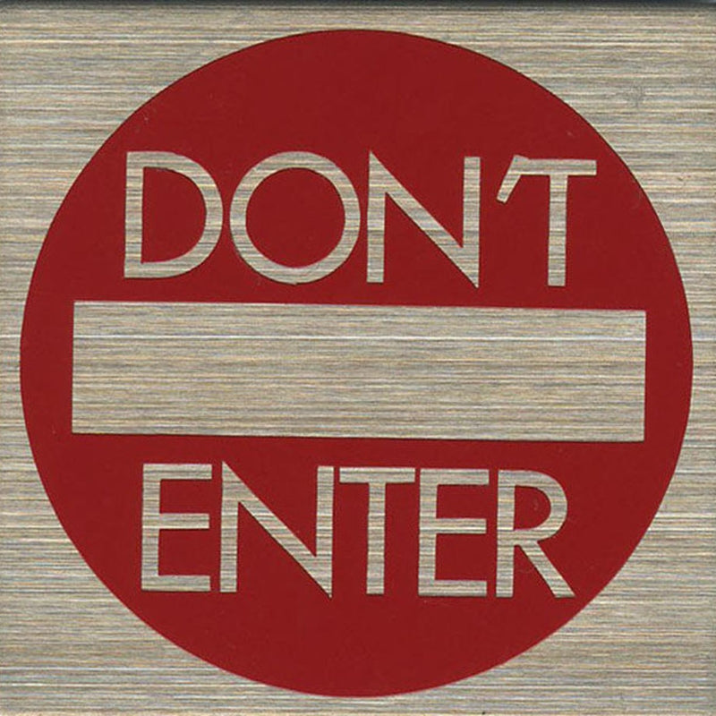 サインプレート ステンレス タイプS ST-S 026【DON’T ENTER】
