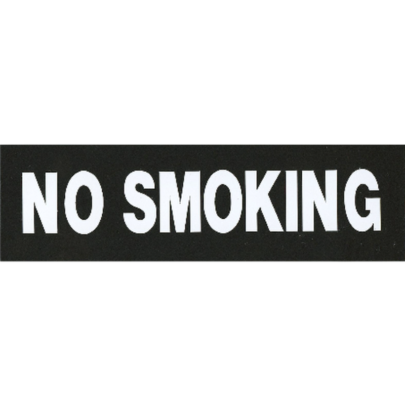 サインプレート アクリルマットブラック タイプA ACMBA-015【NO SMOKING】