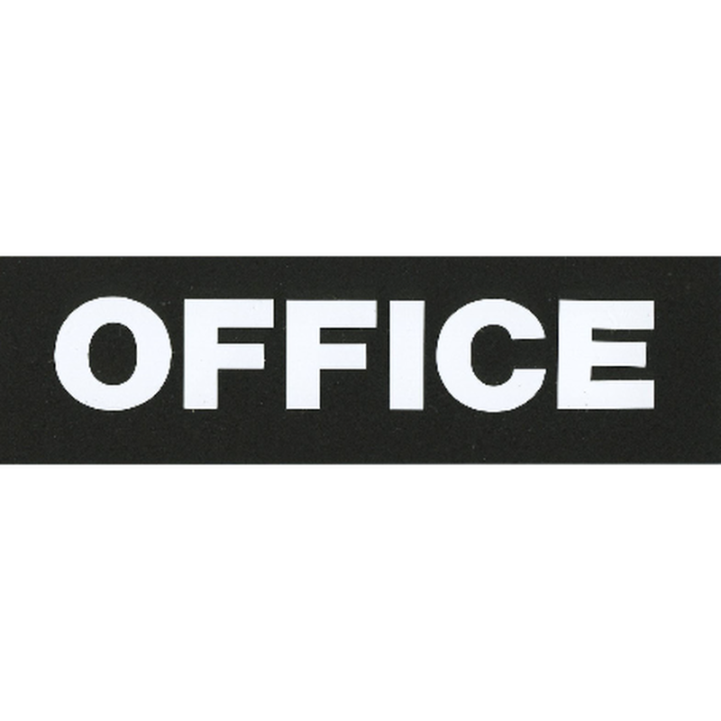 サインプレート アクリルマットブラック タイプA ACMBA-019【OFFICE】
