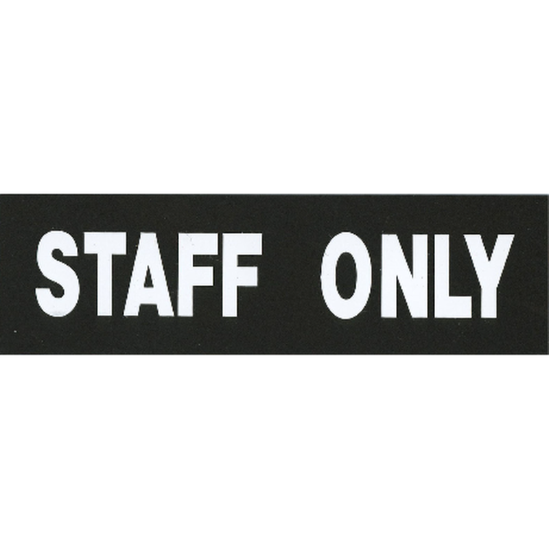 サインプレート アクリルマットブラック タイプA ACMBA-021【STAFF ONLY】