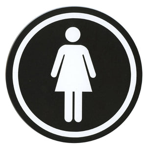 サインプレート アクリルマットブラック タイプR ACMBR-001【女性マーク】