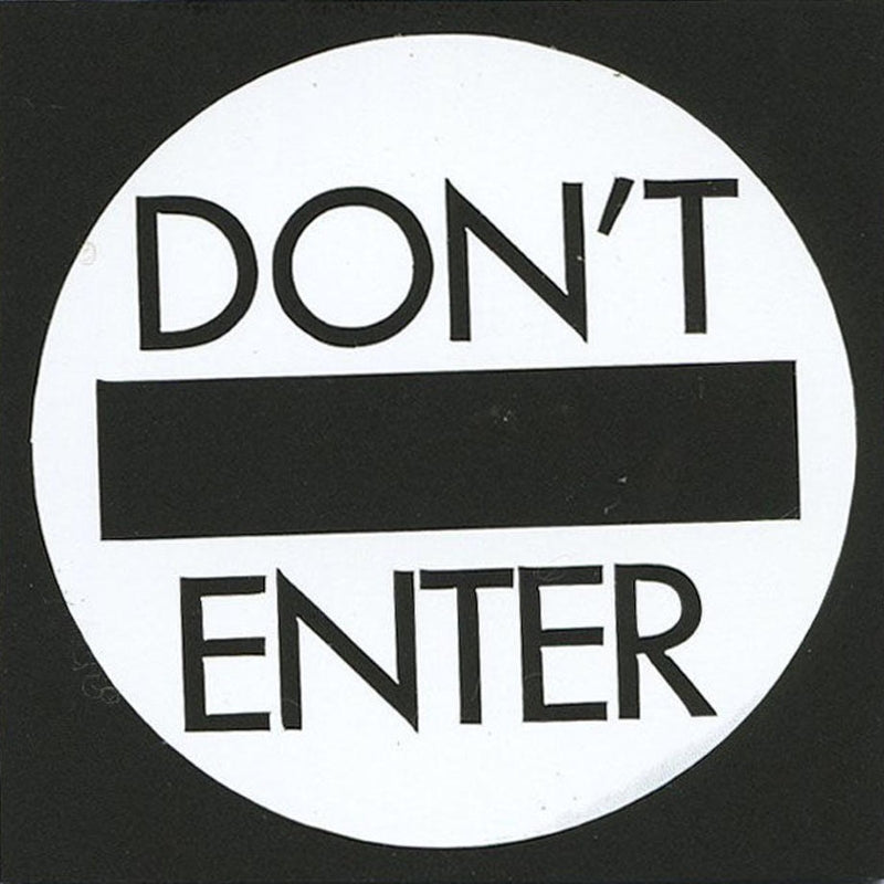 サインプレート アクリルマットブラック タイプS ACMB-026【DON’T ENTER】