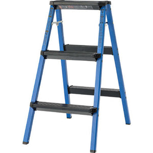 ステップスツール3段 ブルー PC-703BL