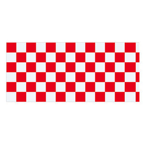 年間タイトルポップ テトロン幕 市松 アカ 60cm×45m巻 DT8-8001
