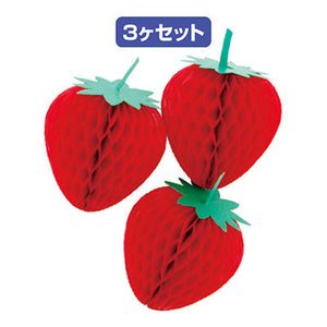 年間デコレーション フルーツ ハニカムストロベリー 3ヶ入 TA8-3015