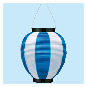 年間タイトルポップ ポリ夏目八寸丸提灯(コンビ) ブルー TA8-7010BU