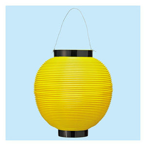 年間タイトルポップ ポリ八寸丸提灯 イエロー TA8-7009Y