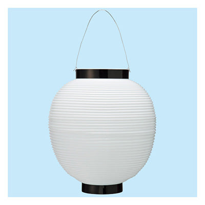 年間タイトルポップ ポリ八寸丸提灯 ホワイト TA8-7009W