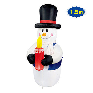 クリスマスデコレーション エアブロー キャンドルスノーマン TE5-4123