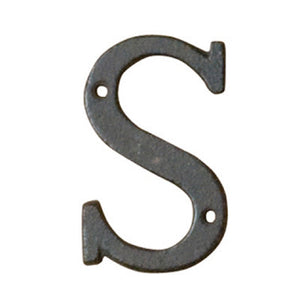 アイアンアルファベット 「S」 木製ボード 切文字 60523-19