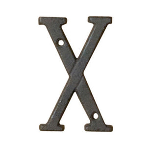 アイアンアルファベット 「X」 木製ボード 切文字 60523-24