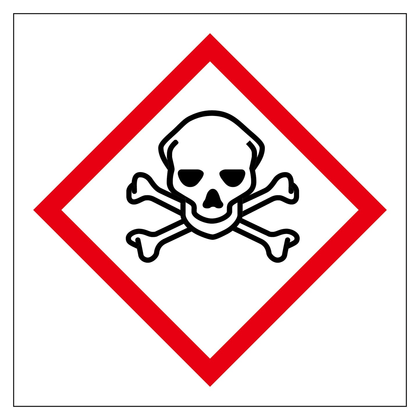 GHSステッカー どくろ