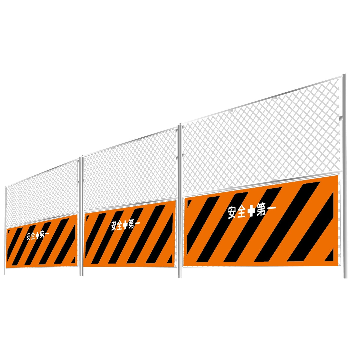 【レンタル】工事用 リバーシブルメッキフェンス 1800×1800 バリケード