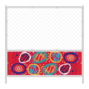 【レンタル】工事用 Rぶりゅっとフェンス(抽象画)バリケード