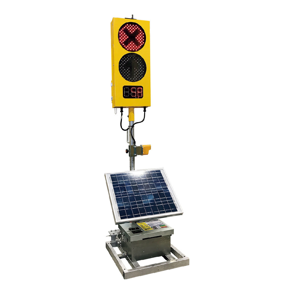 レンタル】ソーラー式AI工事用信号機 S02501-DAR – GREEN CROSS