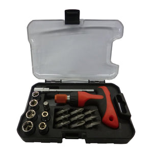 18pcsミニTバーラチェットドライバーセット