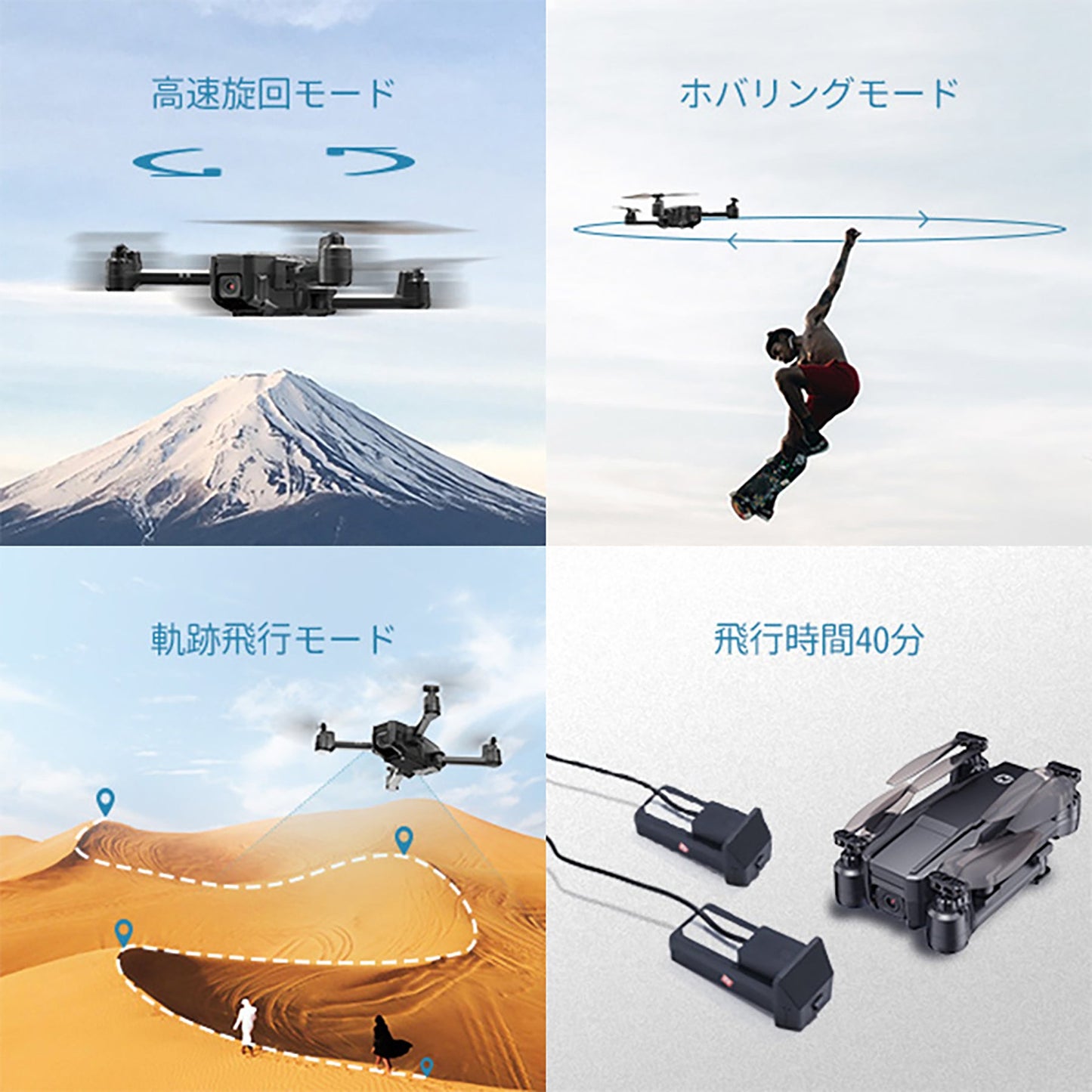 Holy Stone ドローン 小型 1080Pカメラ付き 折り畳み HS440